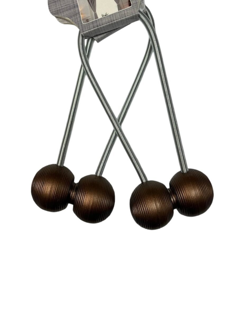 Set (2 bucăți) - Magnet draperie - spirală metalică